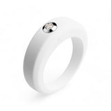 Bague blanche en silicone