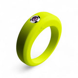 Lemon yellow silicone ring