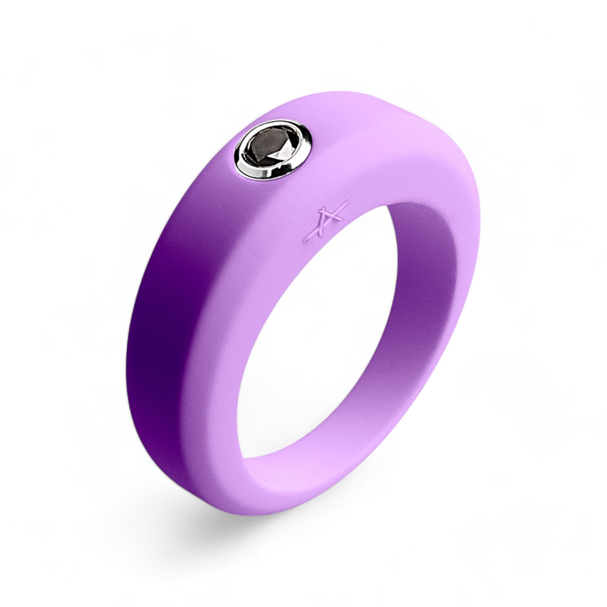 Bague parme en silicone